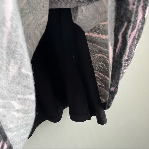Torrid Dark Grey & Pink Zebra Hacci Mock Neck Trapeze Dress size 2 (2X- 18/20) - Picture 10 of 11
